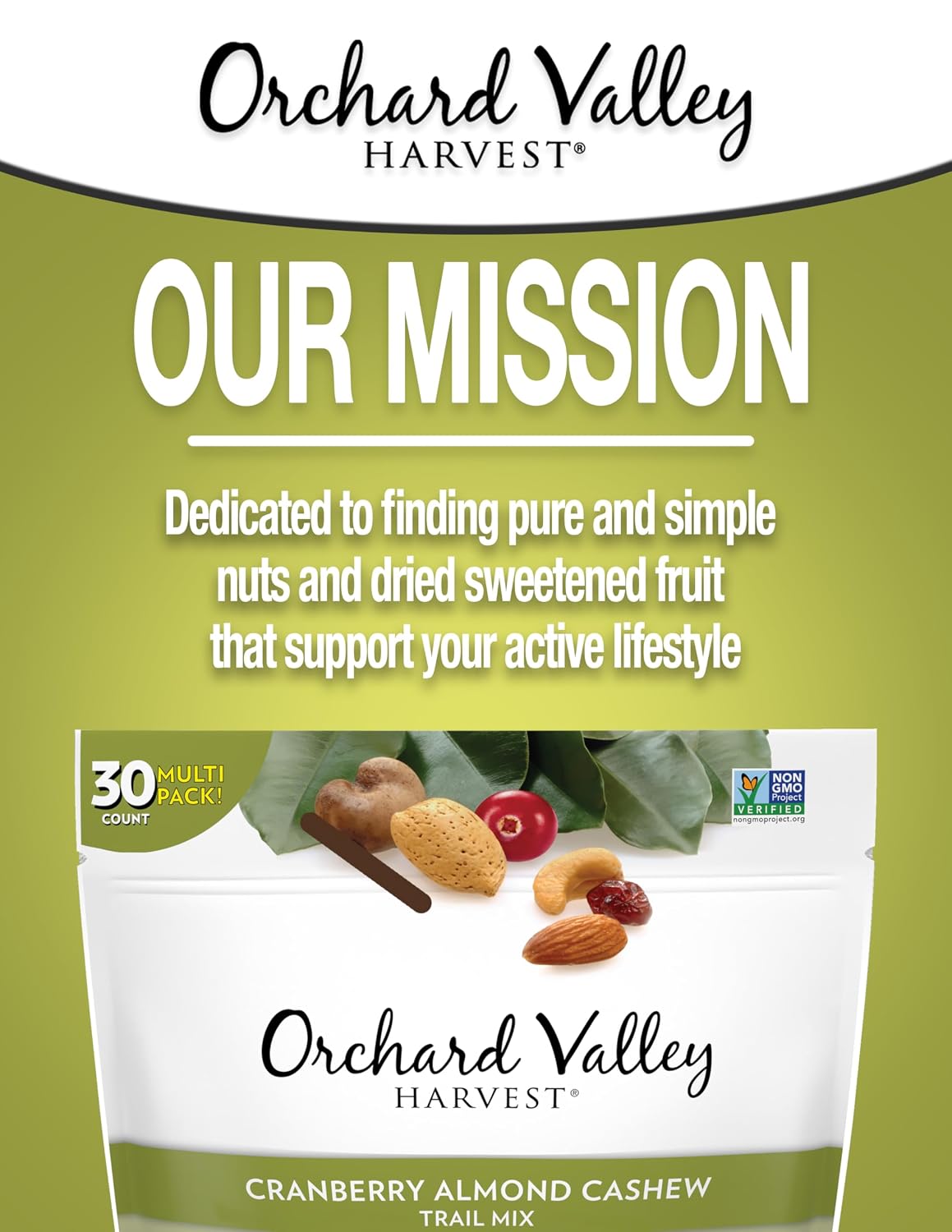 Orchard Valley Harvest Choc Nut Mix Multipack, 1 oz, Pack of 8 | Dark Chocolate Raisins, Almonds & Peanuts, Gluten Free, Stand Up Bag, Non-GMO, 4g Plant Protein, On-The-Go Snack