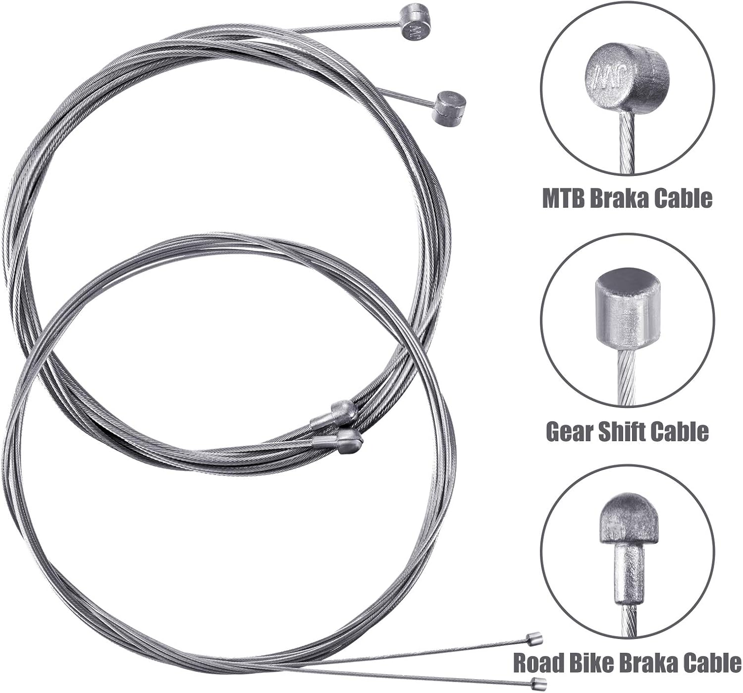 Boao Universal Bike Brake Cable Kit Bicycle Cable Housing Set