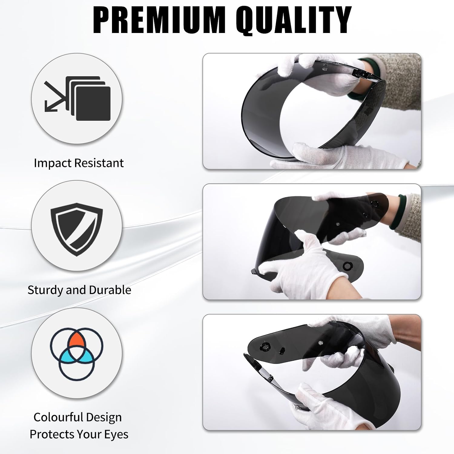 VCOROS C91 Helmet Shield for HJ-17 C90 C91N CL-MAX 2 IS-MAX BT SY-MAX 3 | UV400 Protection,Tinted Face Shield for HJ-17 C90 C91N CL-MAX 2 IS-MAX BT SY-MAX 3 IS-MAX 2 CL-MAX 3 Visor Replacement