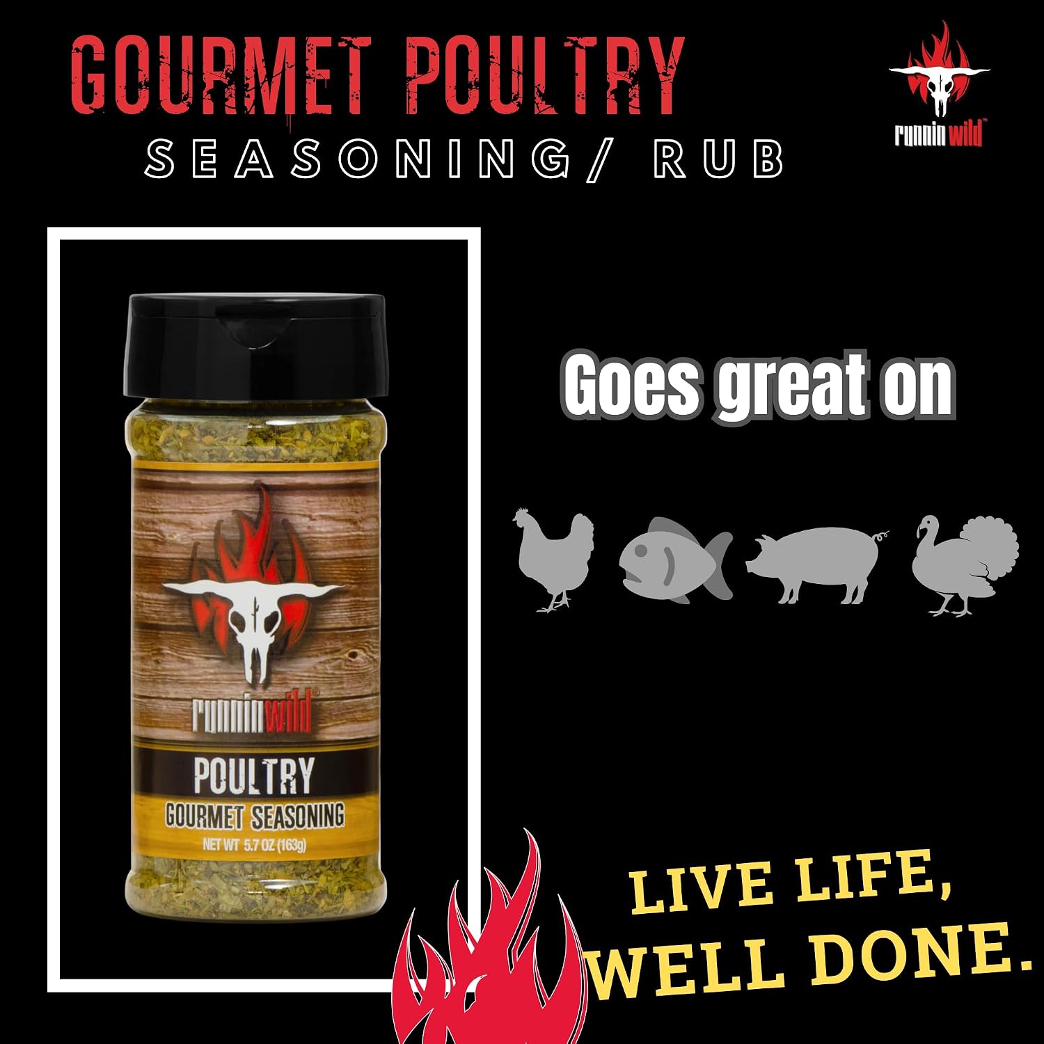 Gourmet Honey BBQ Rub & Seasoning – Delicious Sweet & Smoky Flavor for Pork, Chicken, Ribs & Salmon | Premium BBQ Dry Rub | Runnin’ Wild Foods