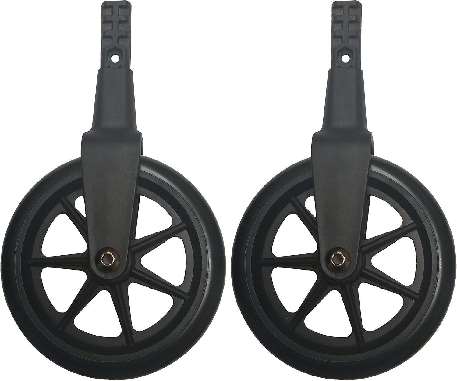 Stander Non-Swivel Wheel Kit for Stander EZ Fold-N-Go Walker and Able Life Space Saver Walker, Black, 2 Count