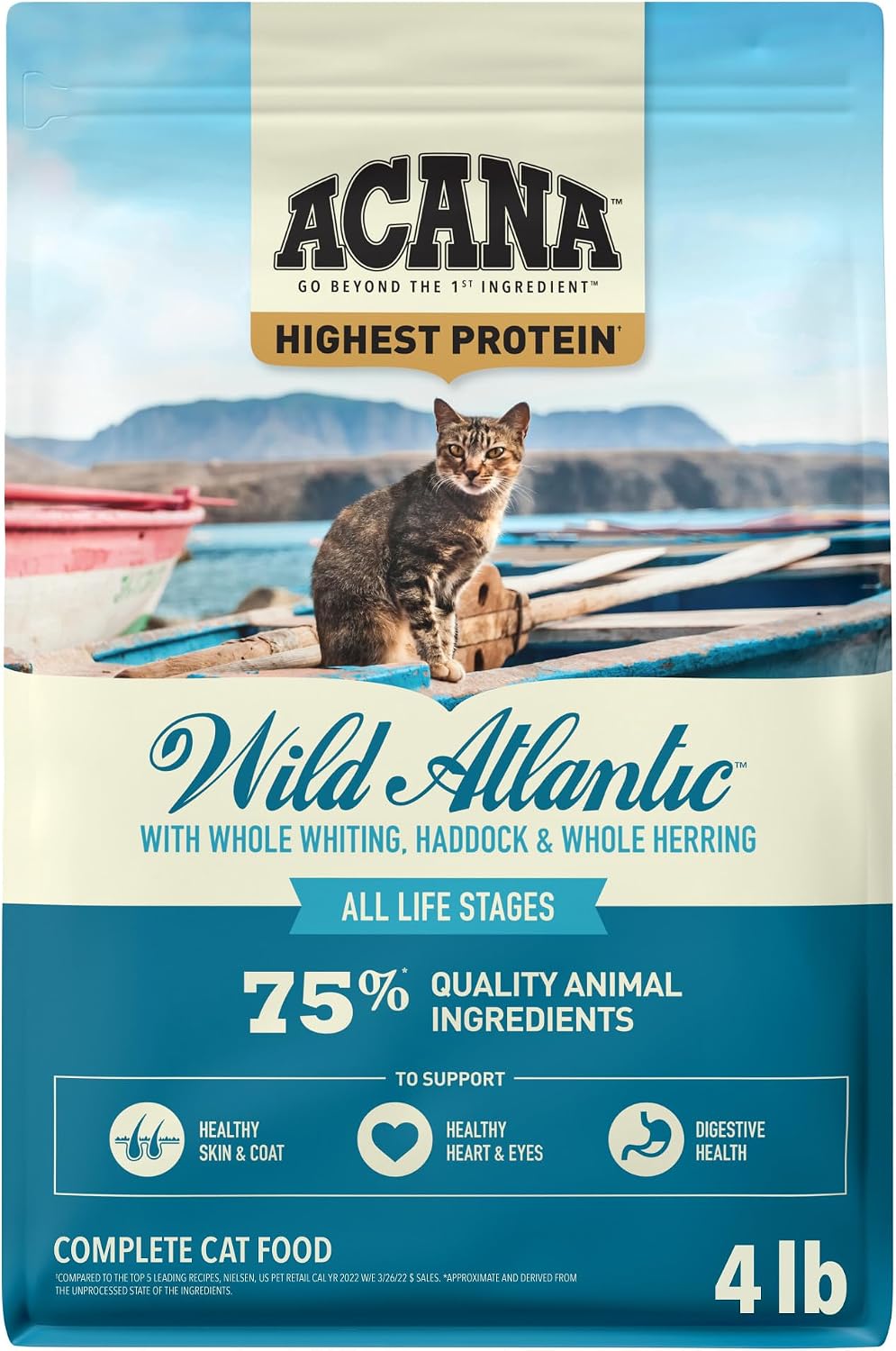 ACANA Grain-Free Dry Cat Food Meadowlands Recipe 4lb Bag