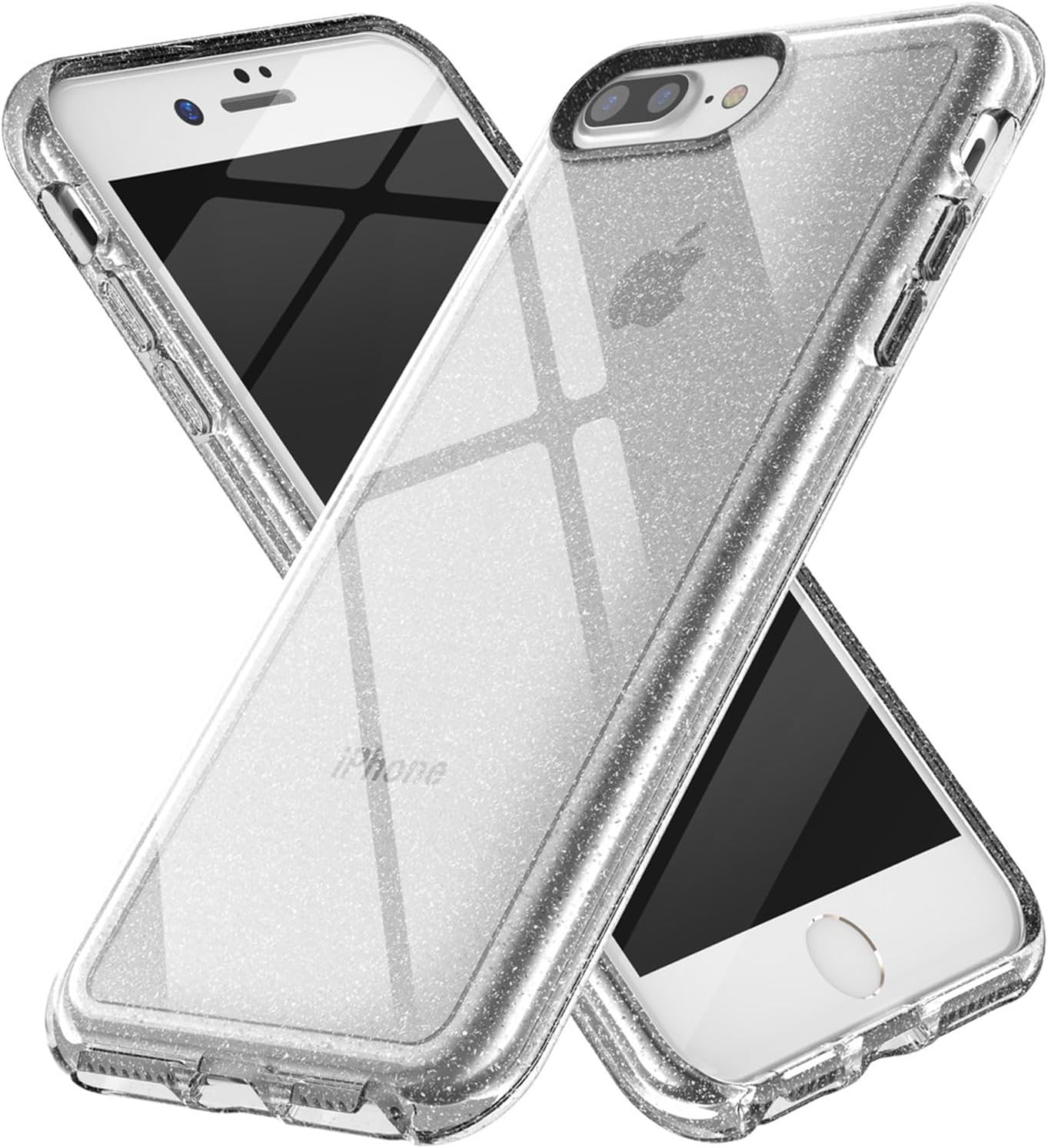 TENOC Phone Case Compatible with iPhone SE (2nd 2020 and 3rd 2022 Generation) & iPhone 7 & iPhone 8, Clear Case Shockproof Protective Bumper Slim Cover for 4.7 Inch