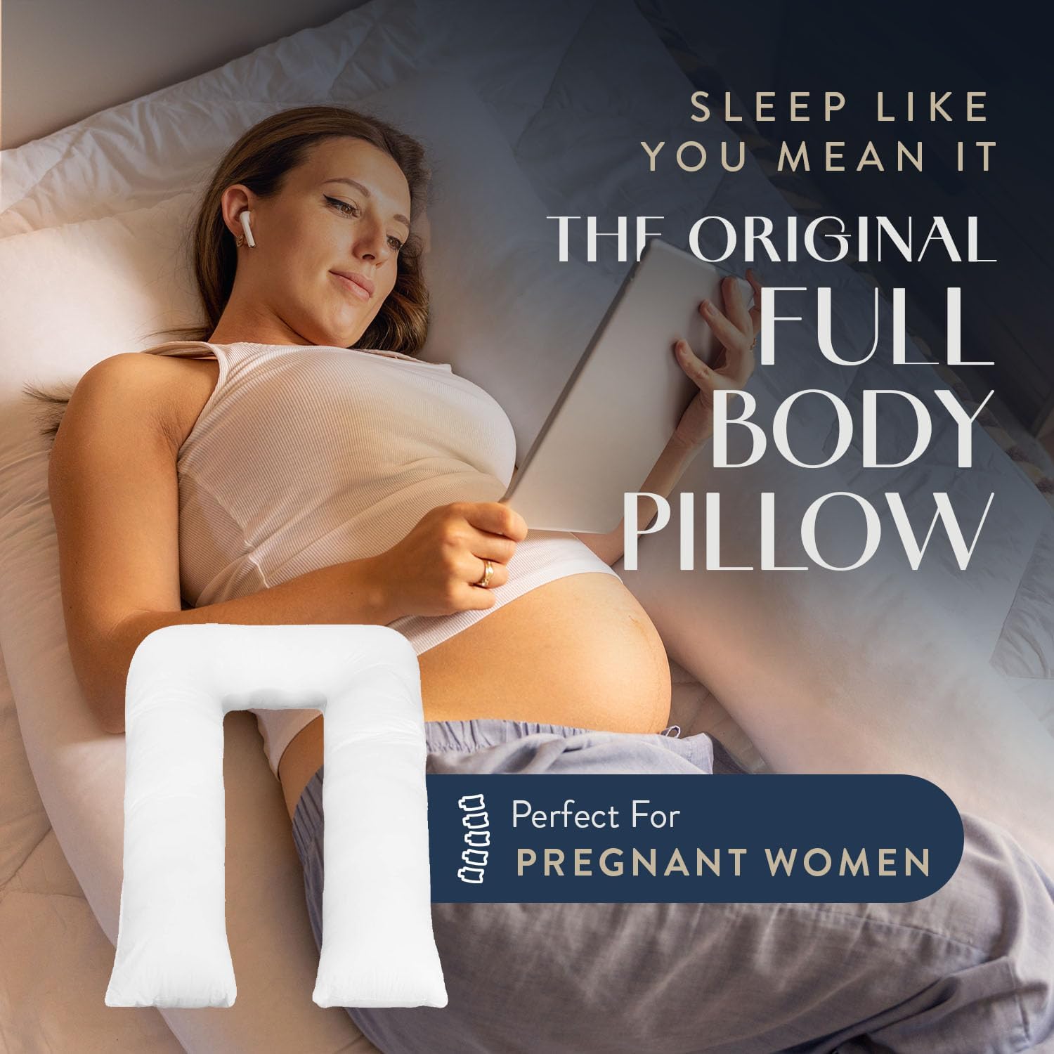 Digital Decor U-Shaped Body Pillow