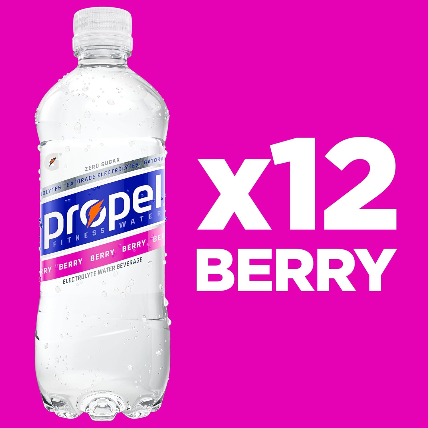 Propel, Kiwi Strawberry, Zero Calorie Sports Drinking Water with Electrolytes and Vitamins C&E, 16.9 Fl Oz (12 Count)