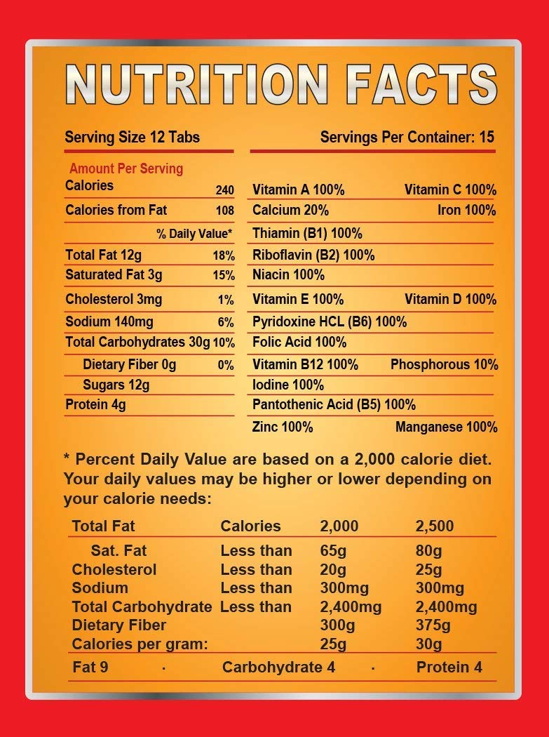 Survival Tabs – Emergency Food Supply – 10-Day Chocolate Tabs, High-Protein | Loaded with 15 key vitamins and minerals for everyday energy needs - fits neatly in backpacks, glove boxes, or pantry shelves
