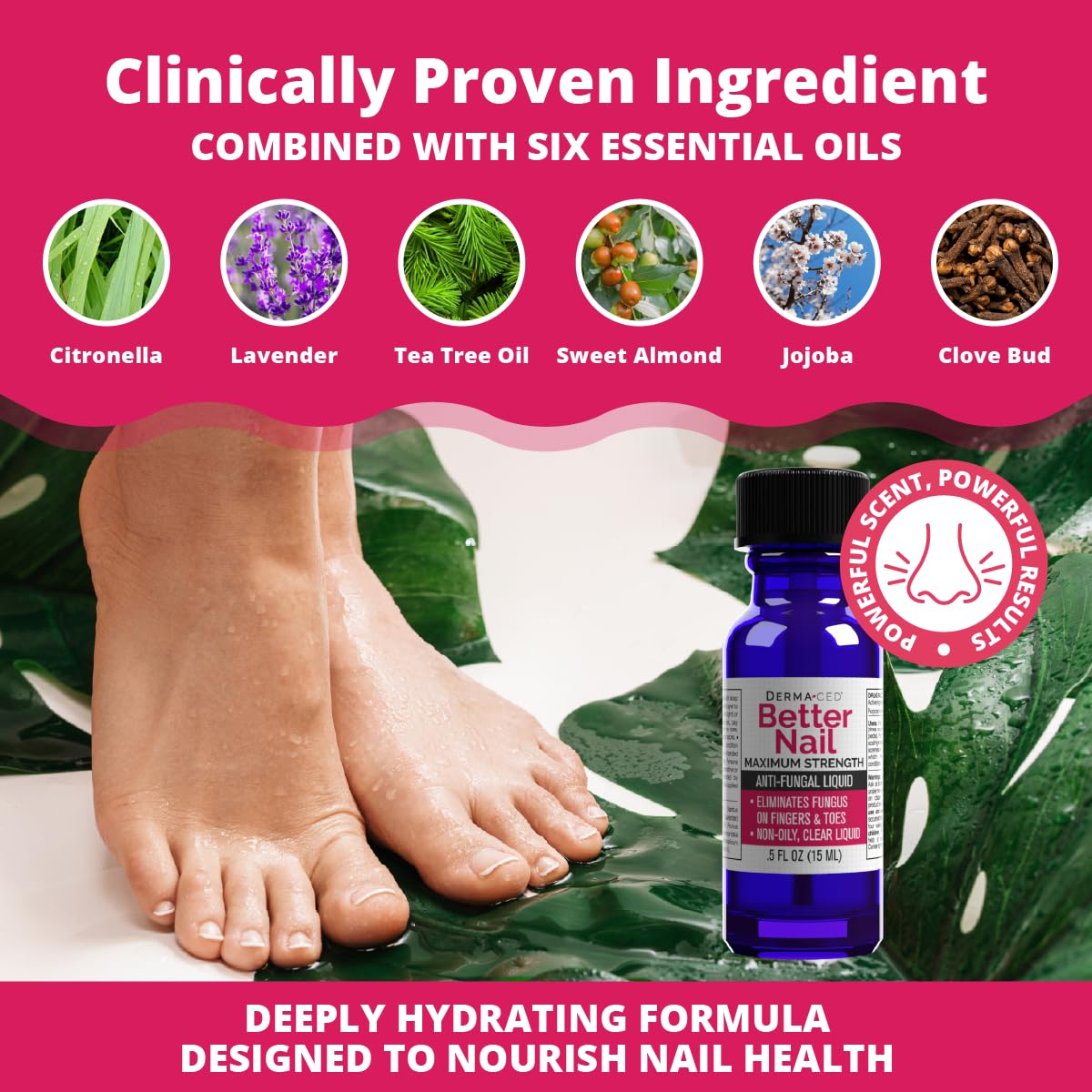 Better Nail - Treatment for Fungus Under & Around the Nail - Maximum Strength, 25% Anti Fungal Solution for Nail Support, Nail Restoring