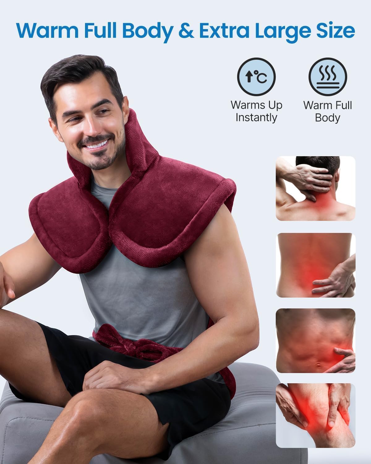 RENPHO Heating Pad for Back, Gift for Women & Men, FSA Eligible HSA
