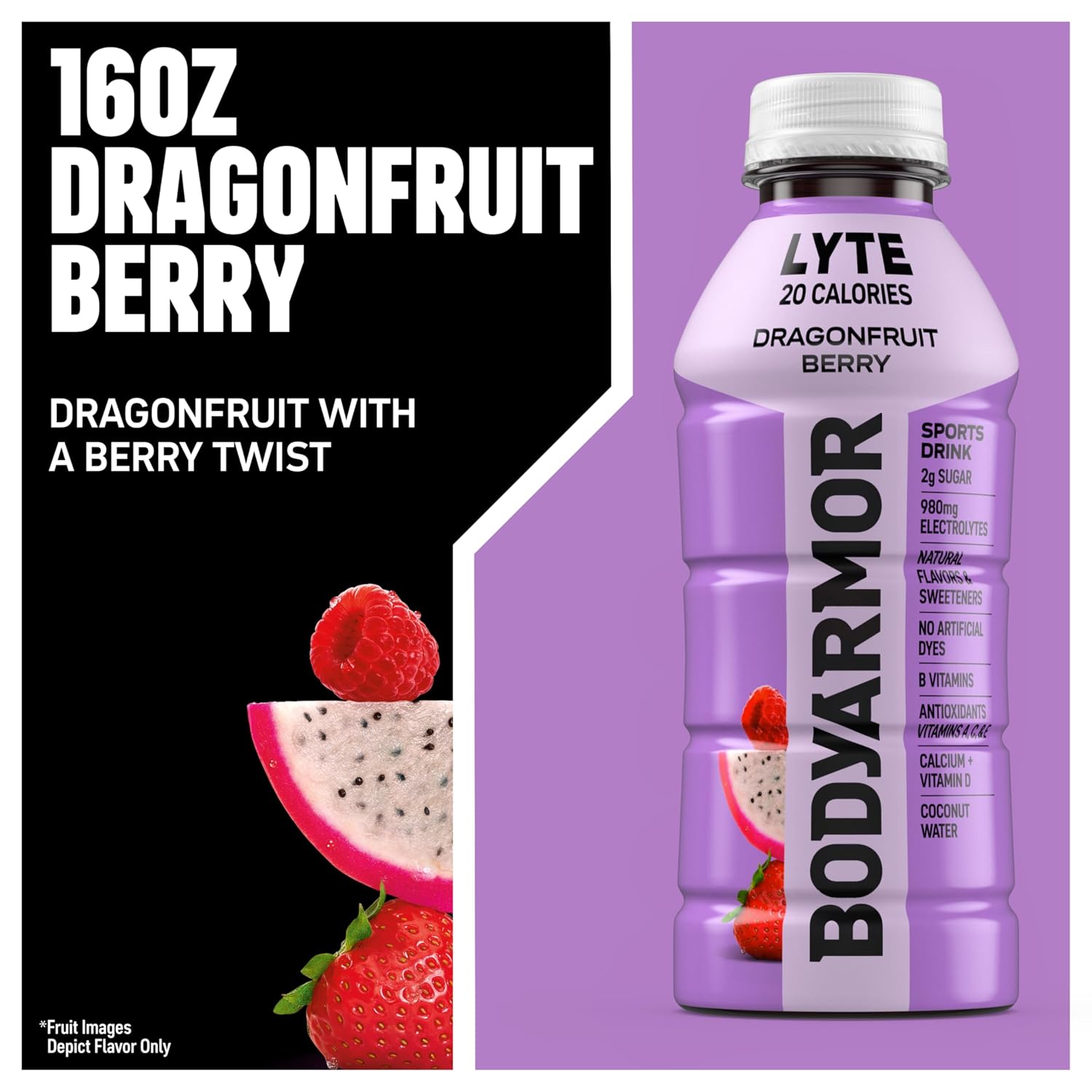 BODYARMOR LYTE Sports Drink, Peach Mango Electrolyte Drink, 12 Oz (8 Pk)