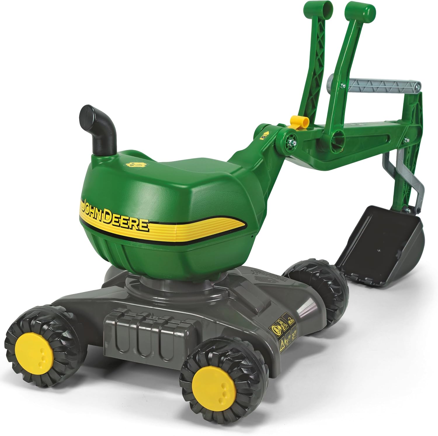 rolly toys John Deere Ride-On: 360-Degree Excavator Shovel/Digger, Youth Ages 3+