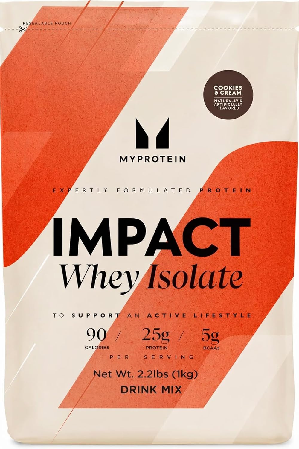 Myprotein Impact Whey Protein Isolate, 2.2 Lbs (30 Servings) Chocolate Brownie, 25g Protein & 6g BCAA Per Serving, Gluten-Free Shake for Muscle Strength & Recovery