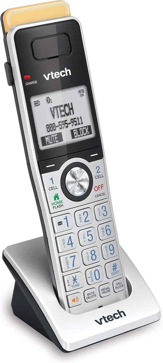 VTech IS8151-5 Super Long Range 5 Handset DECT 6.0 Cordless Phone for Home with Answering Machine, 2300 ft Range, Call Blocking, Bluetooth