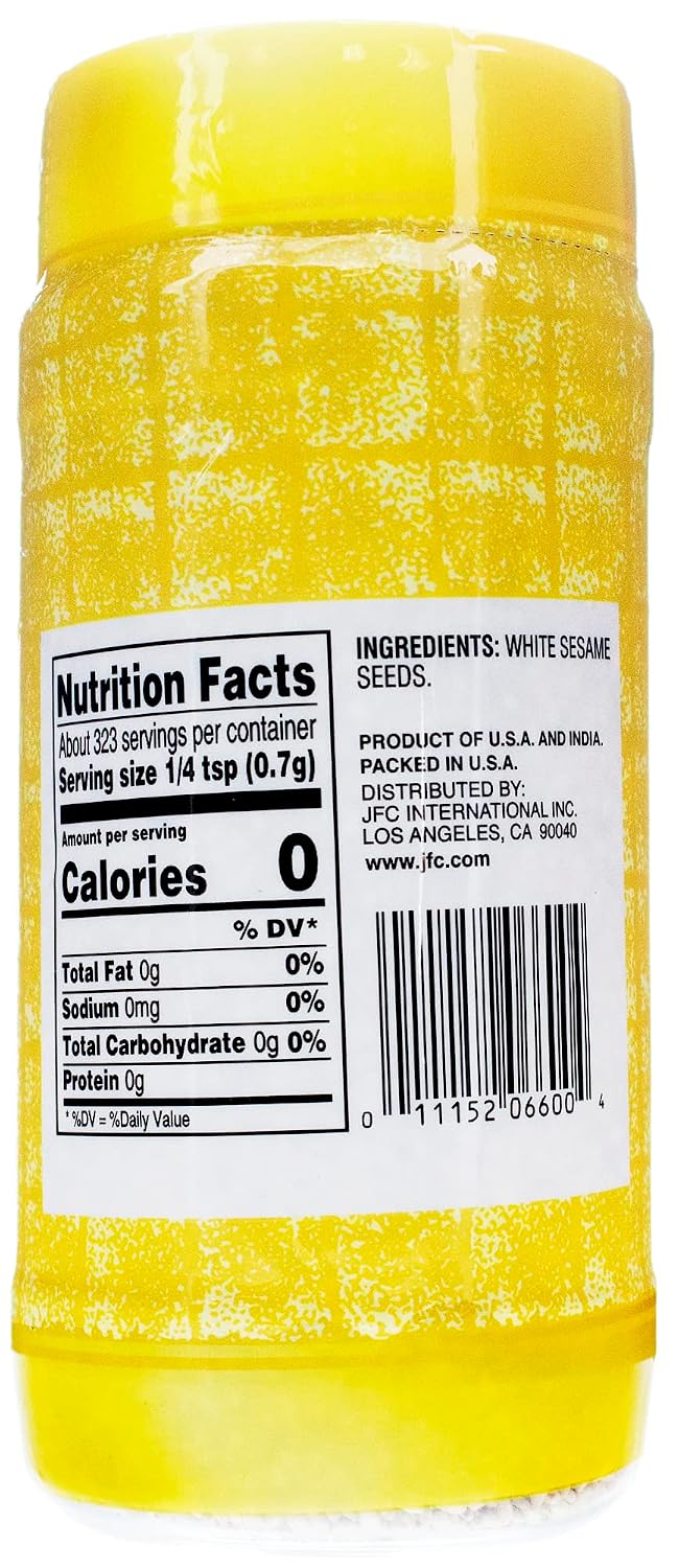 J-BASKET Sesame Seeds, White, 8-Ounce (Pack of 4)