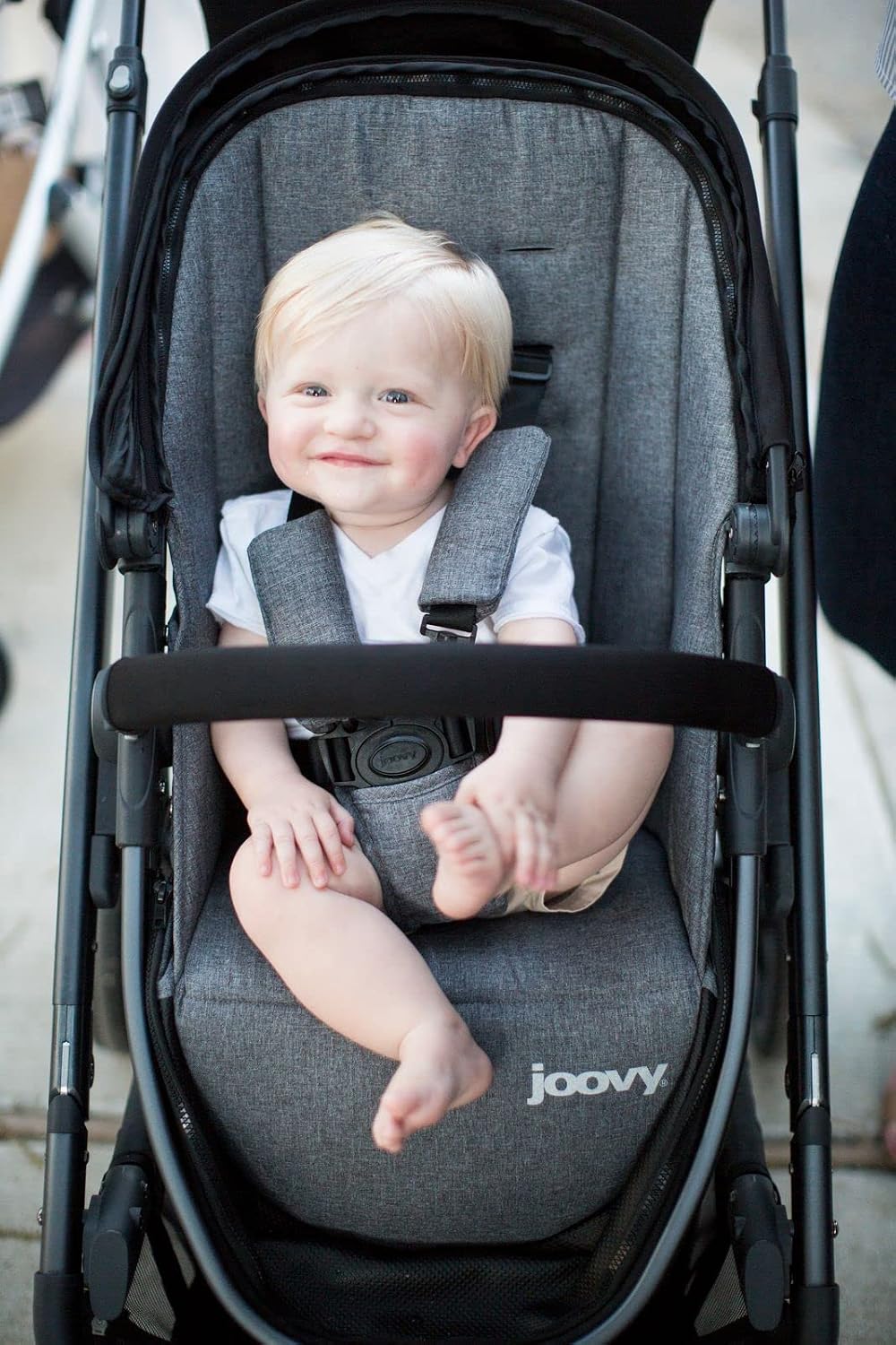 Joovy Qool Stroller, Customizable Stroller, Single, Double, Triple, Grey Melange