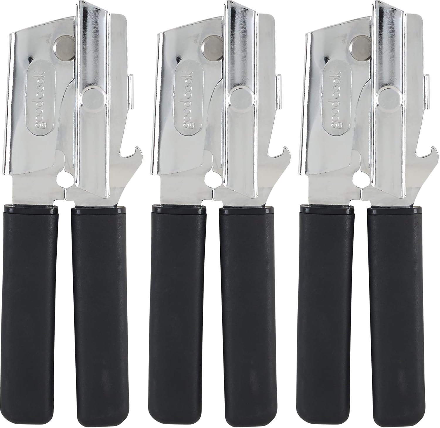 GoodCook Everyday Classic Can Opener, High Carbon Stainless Steel Blade, Heavy Duty with Soft Grip Handles, Manual Kitchen Tool for All Can Sizes