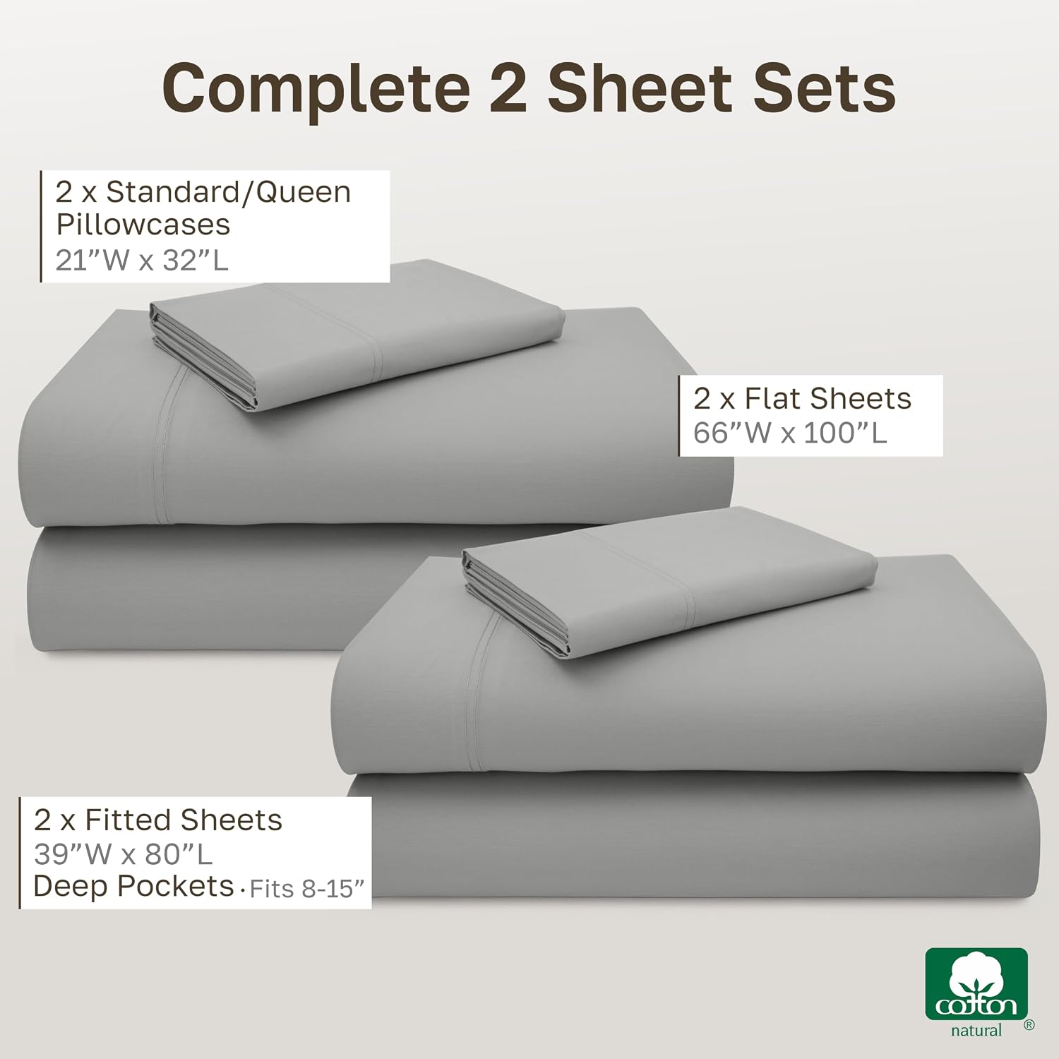 California Design Den Luxury 600 Thread Count Full Size Sheet Sets, Seafoam | 100% Cotton Sateen Backed by Good Housekeeping Seal, Soft & Smooth, 16" Deep Pocket, All-Around Elastic, Durable, Easy Care