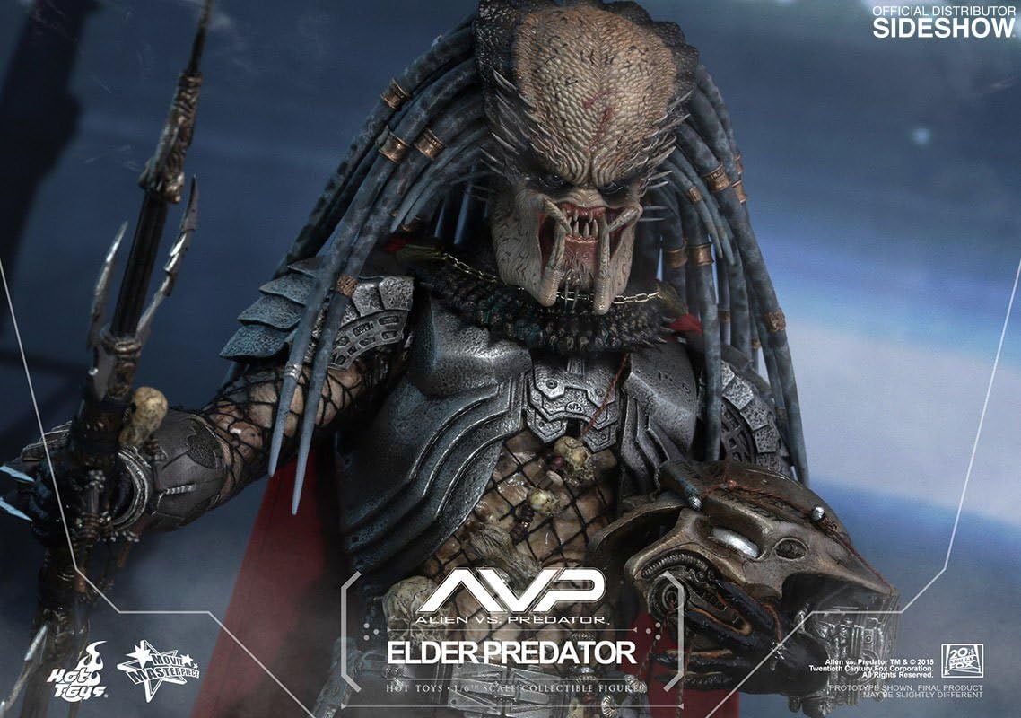 Hot Toys Predator 13" Figure Movie Masterpiece 1/6 Scale - Elder Predator | Predator 13 Inch Action Figure Movie Masterpiece 1/6 Scale Series