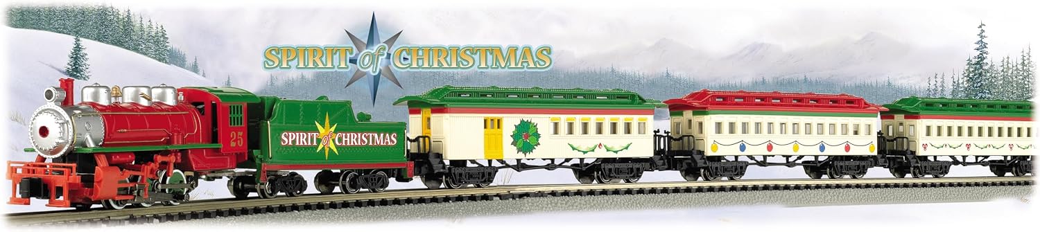 Bachmann Trains Spirit of Christmas Ready to Run Electric Train Set N Scale