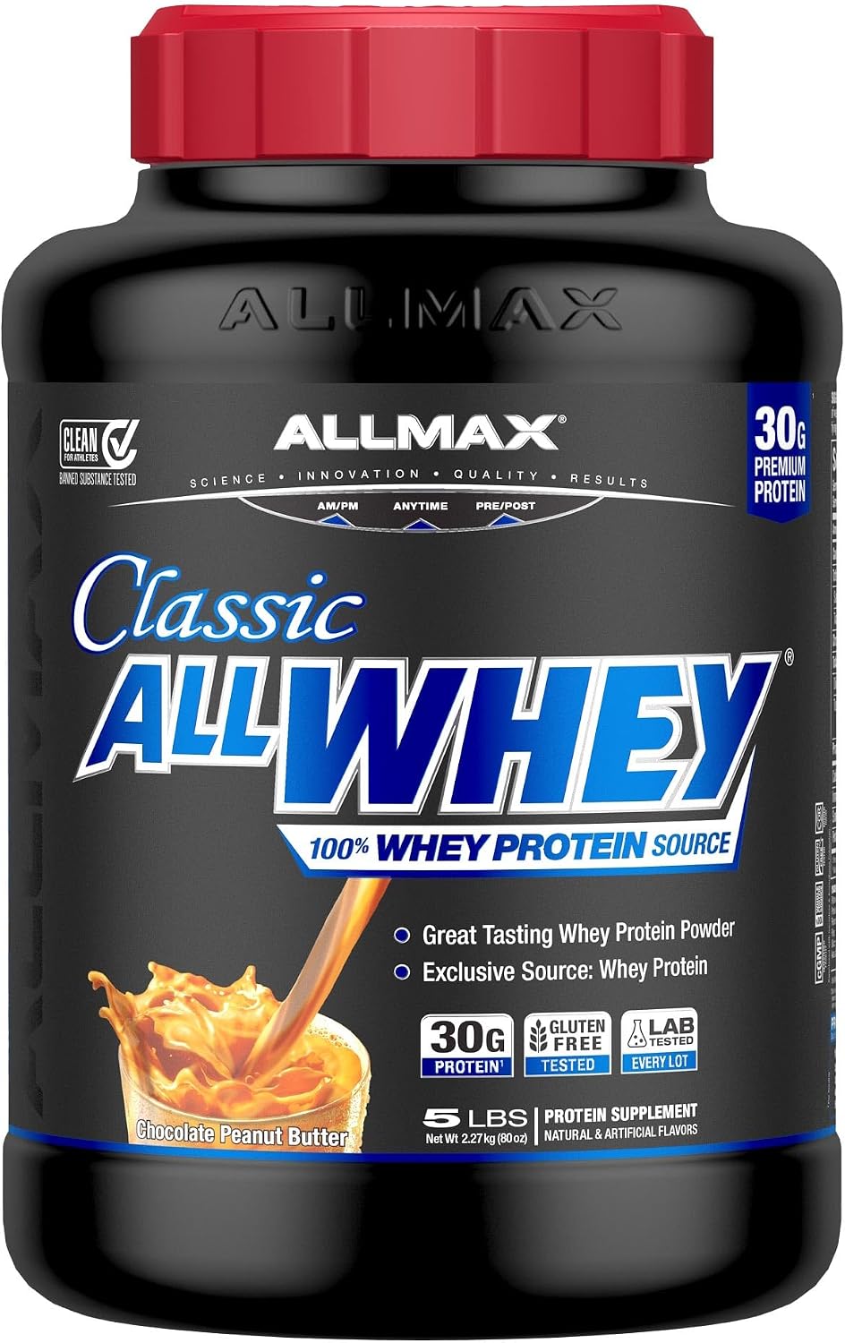 ALLMAX AllWhey Classic Whey Protein Powder, Chocolate, 5 lb