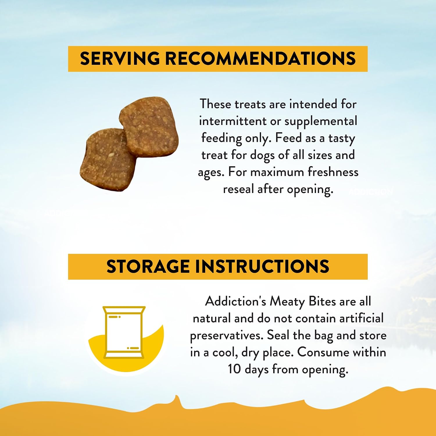 Addiction Venison Recipe Meaty Bites, All Natural Free Range Grain Free High Meat Dog Treats, 4 Oz.
