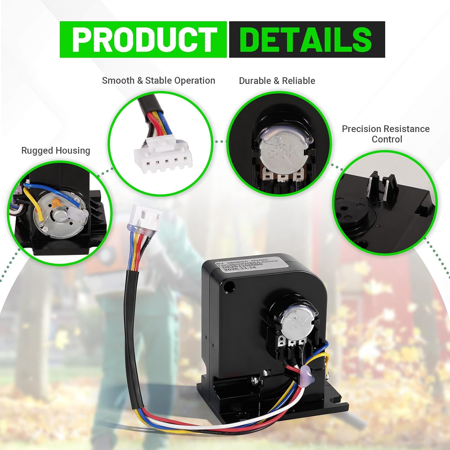 Resistance Motor 6V 411458 Brake Tension Motor Compatible with Nordic Track ProForm Tour DE France Smart Power 10.0 Stationary Bike Elliptical
