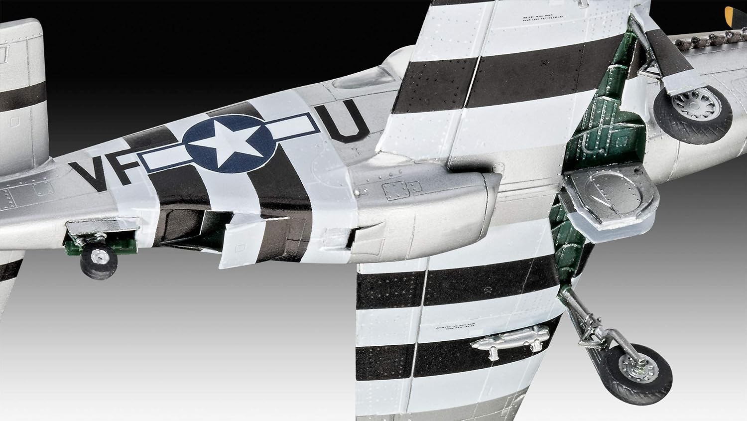 Revell RV03711 03711 Combat Set Me262 & P-51B Mustang Plastic Model kit 1:72 Scale, Unpainted