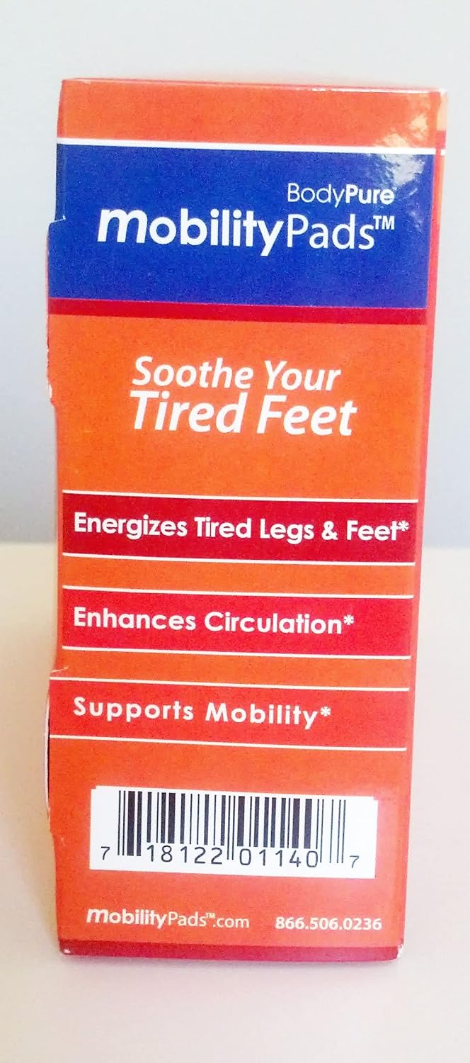 BodyPure | Mobility Circulation Foot Patches | Made with Lavender, White Tourmaline