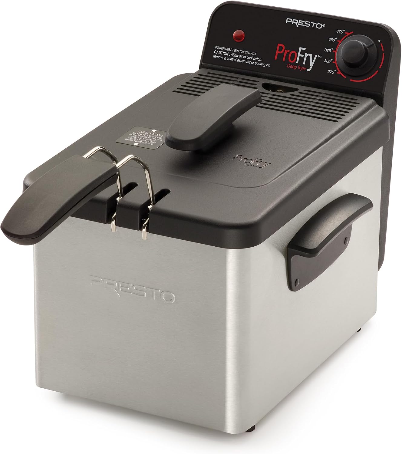 National Presto 05461 Stainless Steel Pro Fry Immersion Element Deep Fryer,Silver, 15.40 x 11.60 x 10.60 inches