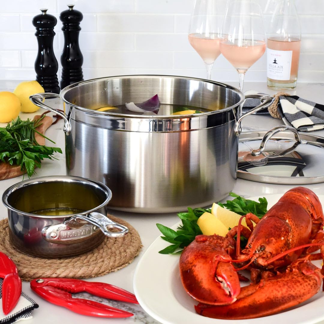 Hestan - ProBond Collection - Professional Clad Stainless Steel 10-Piece Ultimate Cookware Set, Induction Cooktop Compatible