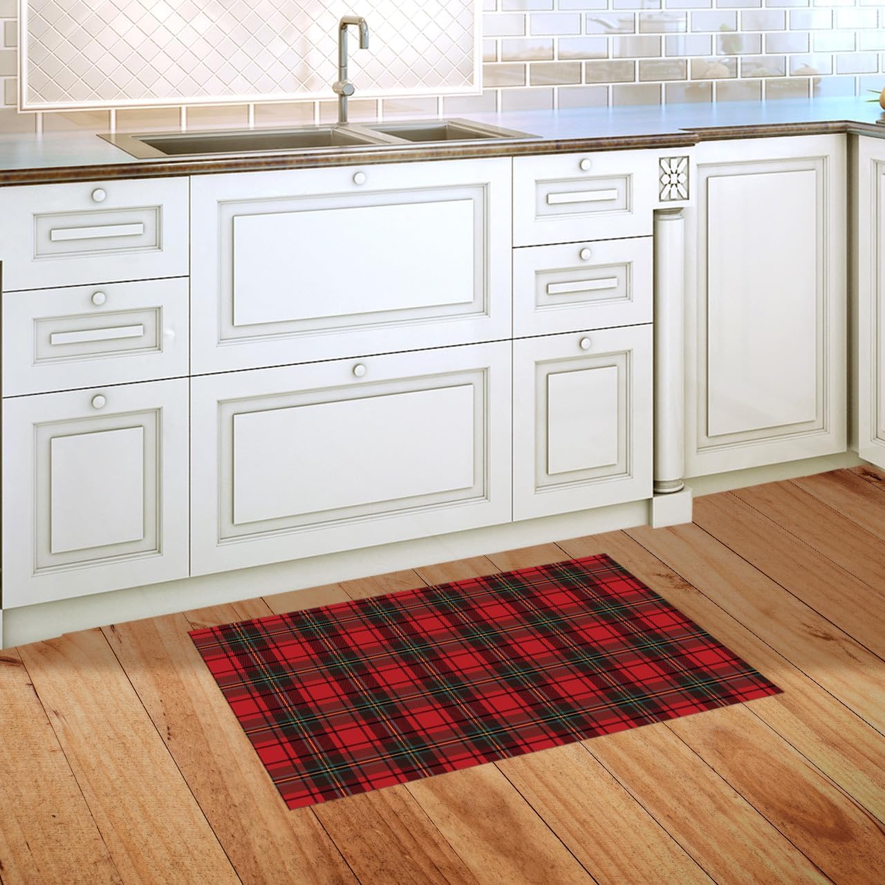 Briarwood Lane Doormat 30x18 Indoor Outdoor Farmhouse Wreath Spring for Spring Doormat