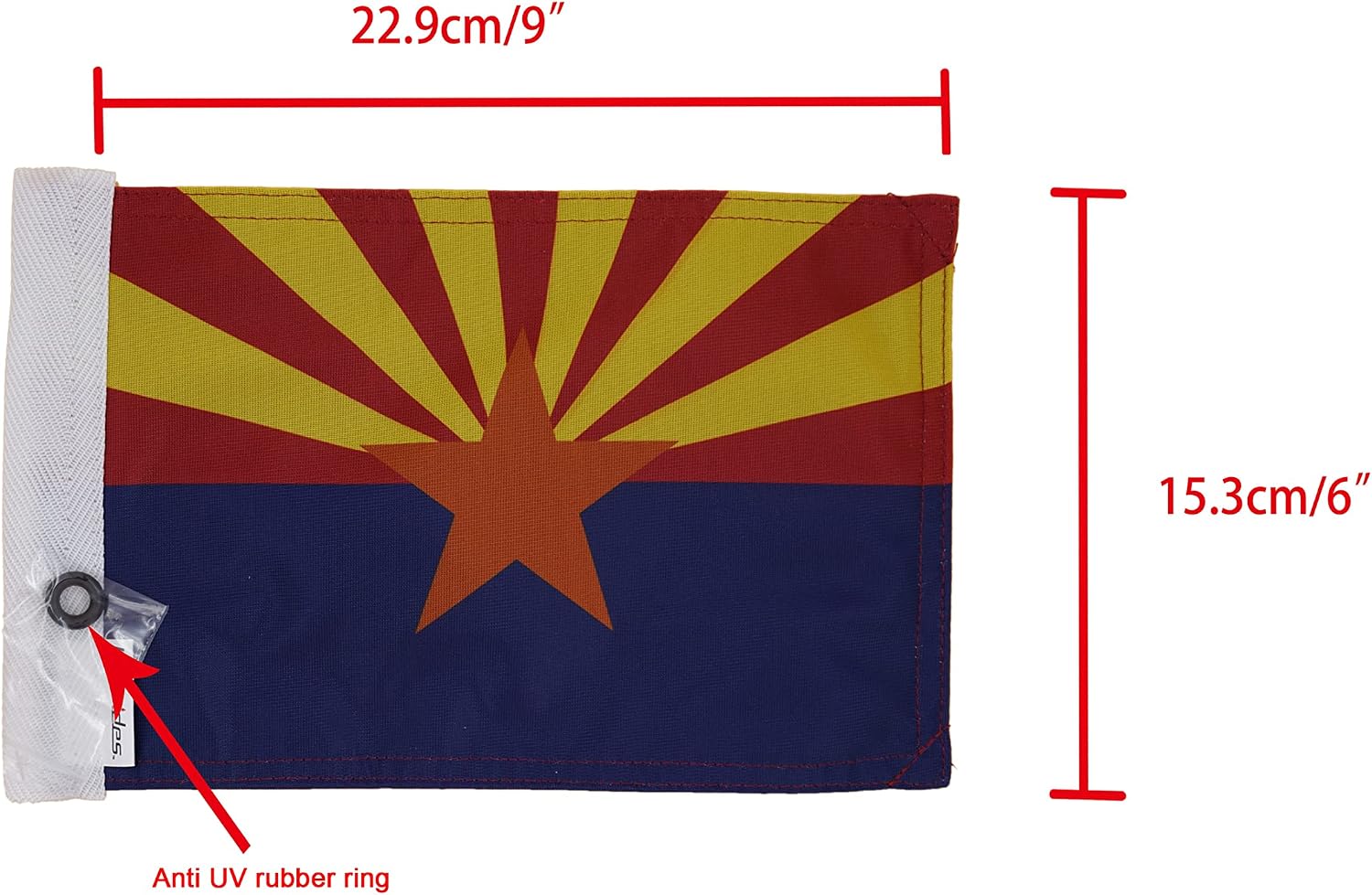 Motorcycle Flag 6 x 9 Or 10 x 15 Inch (6"X9", USA)