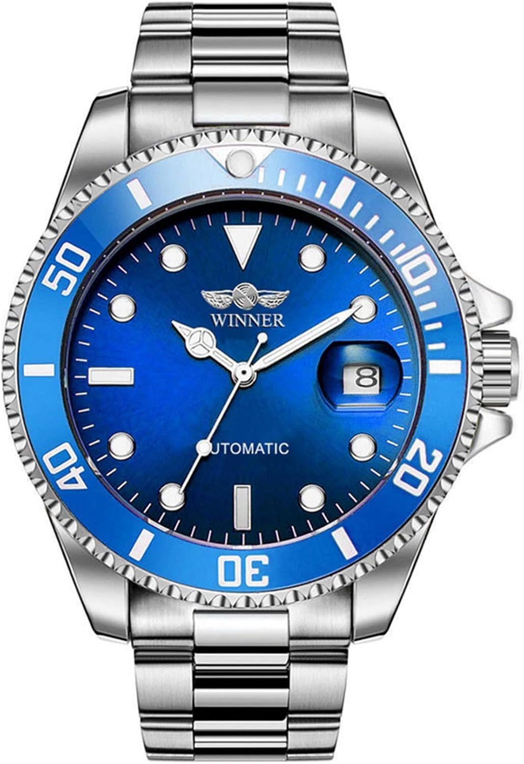 MASTOP Men Automatic Mechanical Watches Full Steel Waterproof Mens Watches | Calendar,Fashion Wristwatch for Men