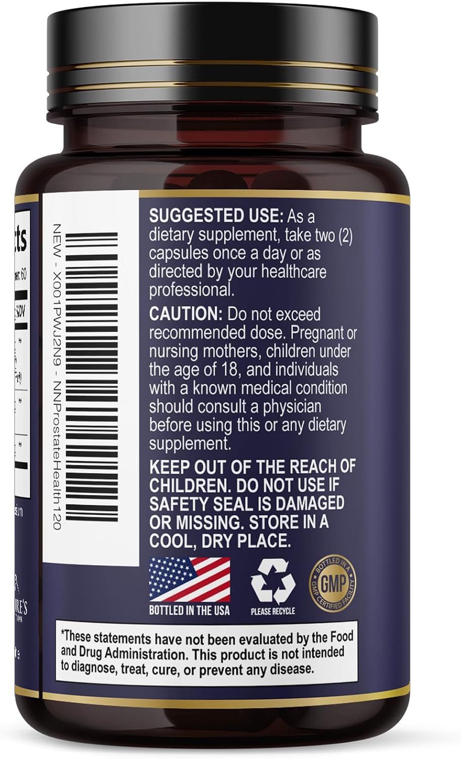 Prostate Health Supplements for Men - 3X Strength with Saw Palmetto Blend Stinging Nettle Root & Pumpkin Seed Support Complex - Supports Bathroom Trips Prostate & Urinary Health - 60 Capsules