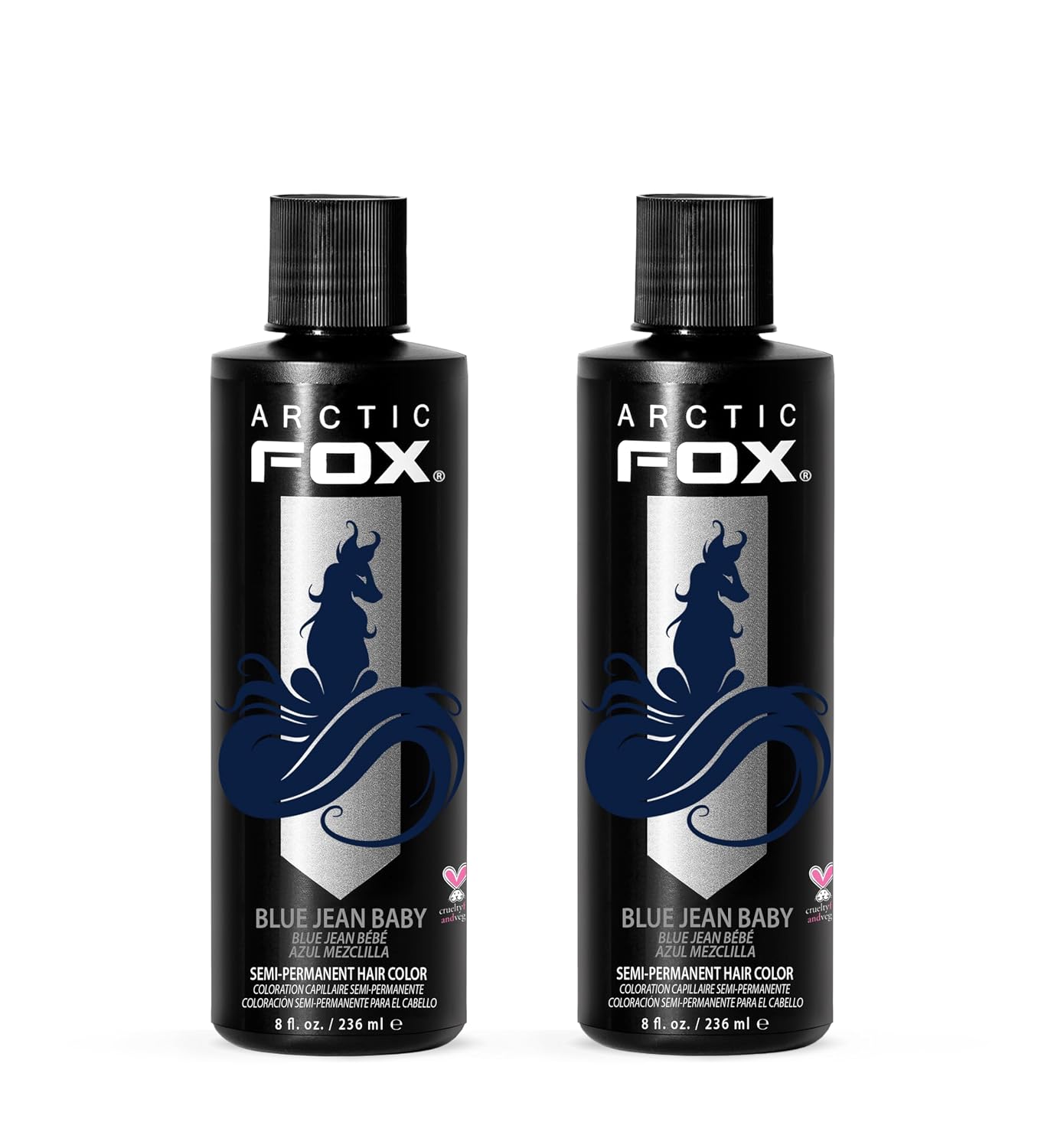 ARCTIC FOX Virgin Pink Semi-Permanent Hair Color - Vegan - 4 fl oz | Vivid and Vibrant, Cruelty Free, Ammonia Free, Peroxide Free, , Cream Formula