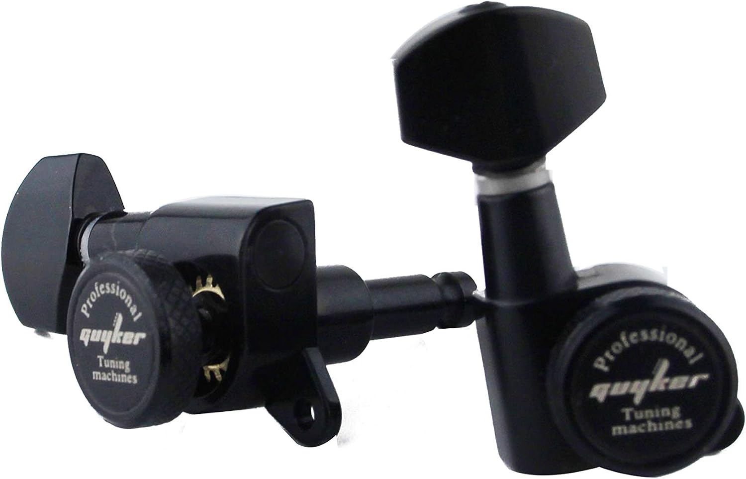 Guyker Guitar Locking Tuners (6 for Right) - 1:18 Lock String Tuning Key Pegs Machine Head with Hexagonal Handle Replacement for ST TL SG LP Style