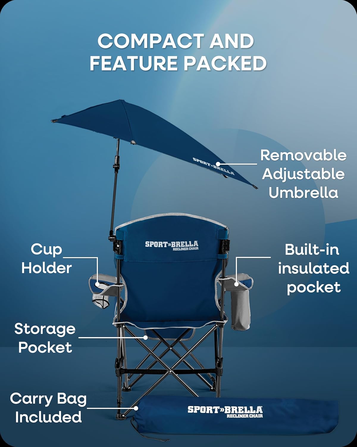 Sport-Brella Reclining Beach Chair