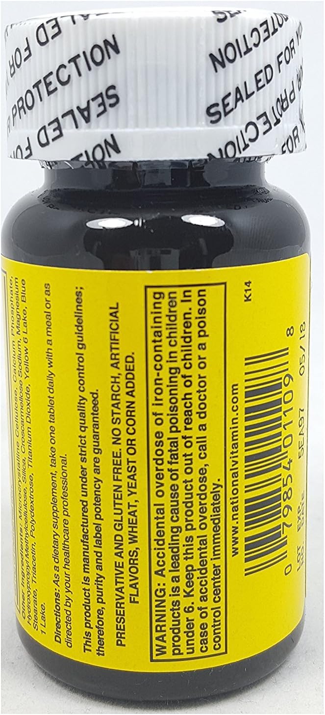 Nature`s Blend Ferrous Sulfate 325mg Tablets 100 Count Per Bottle - 3 Bottles