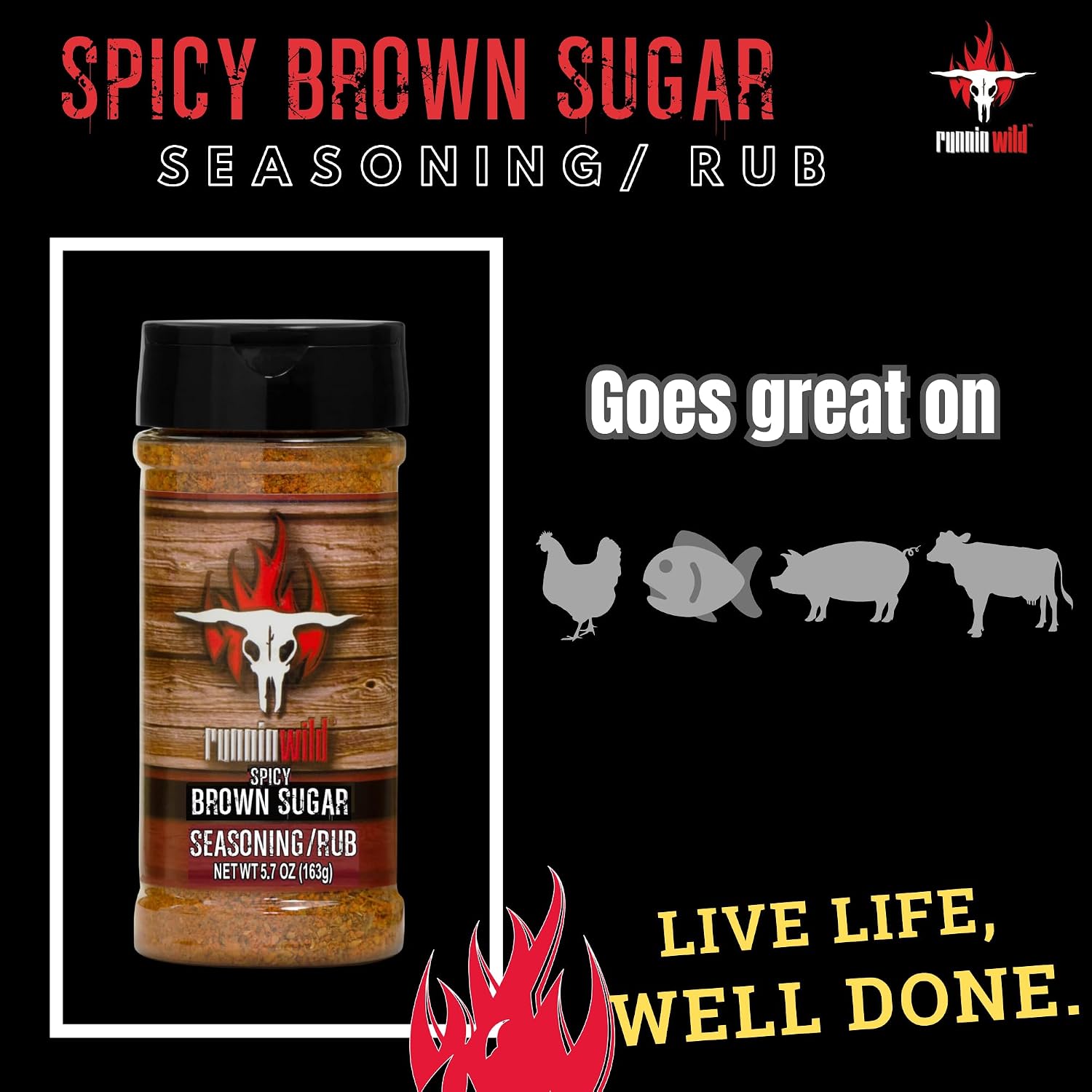 Gourmet Honey BBQ Rub & Seasoning – Delicious Sweet & Smoky Flavor for Pork, Chicken, Ribs & Salmon | Premium BBQ Dry Rub | Runnin’ Wild Foods