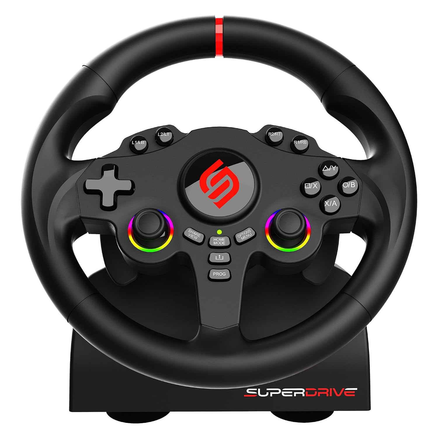 SUBSONIC Racing SV250 Gaming Steering Wheel Switch 2, PS4, Xbox & PC – 180°
