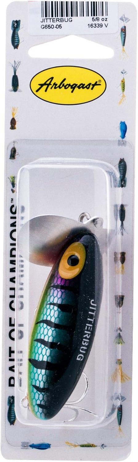 Arbogast Jitterbug Topwater Bass Fishing Lure - Excellent for Night Fishing
