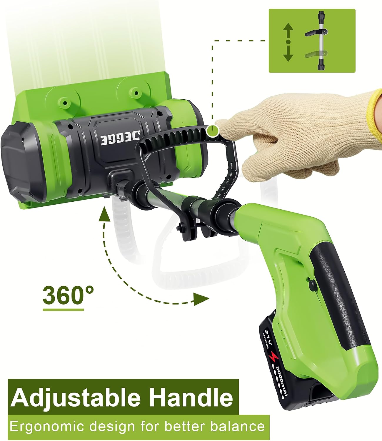 DEGGE Electric Cordless Snow Shovel