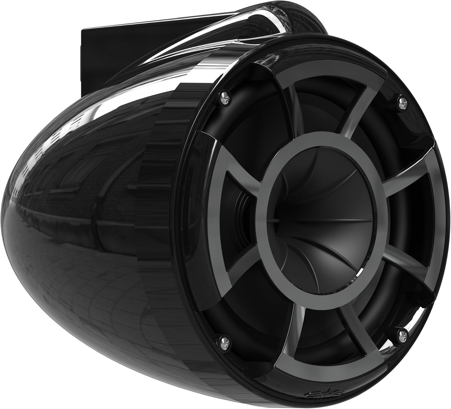 Wet Sounds Revolution Series 8 inch EFG HLCD Tower Speakers - Black w/ Fixed Clamp