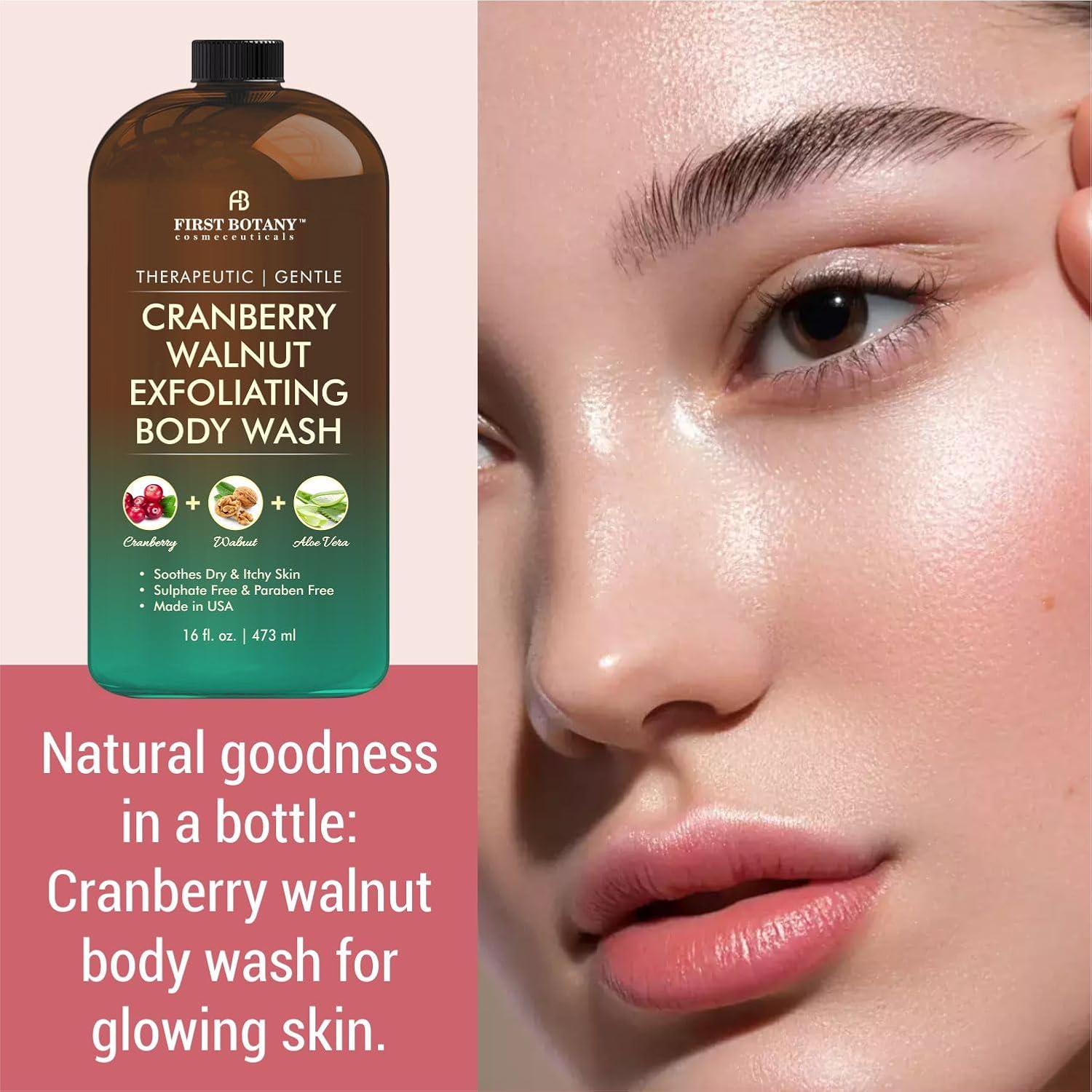 Tea Tree Eucalyptus Body Wash & Skin Cleanser for Women & Men, 16 Fl Oz