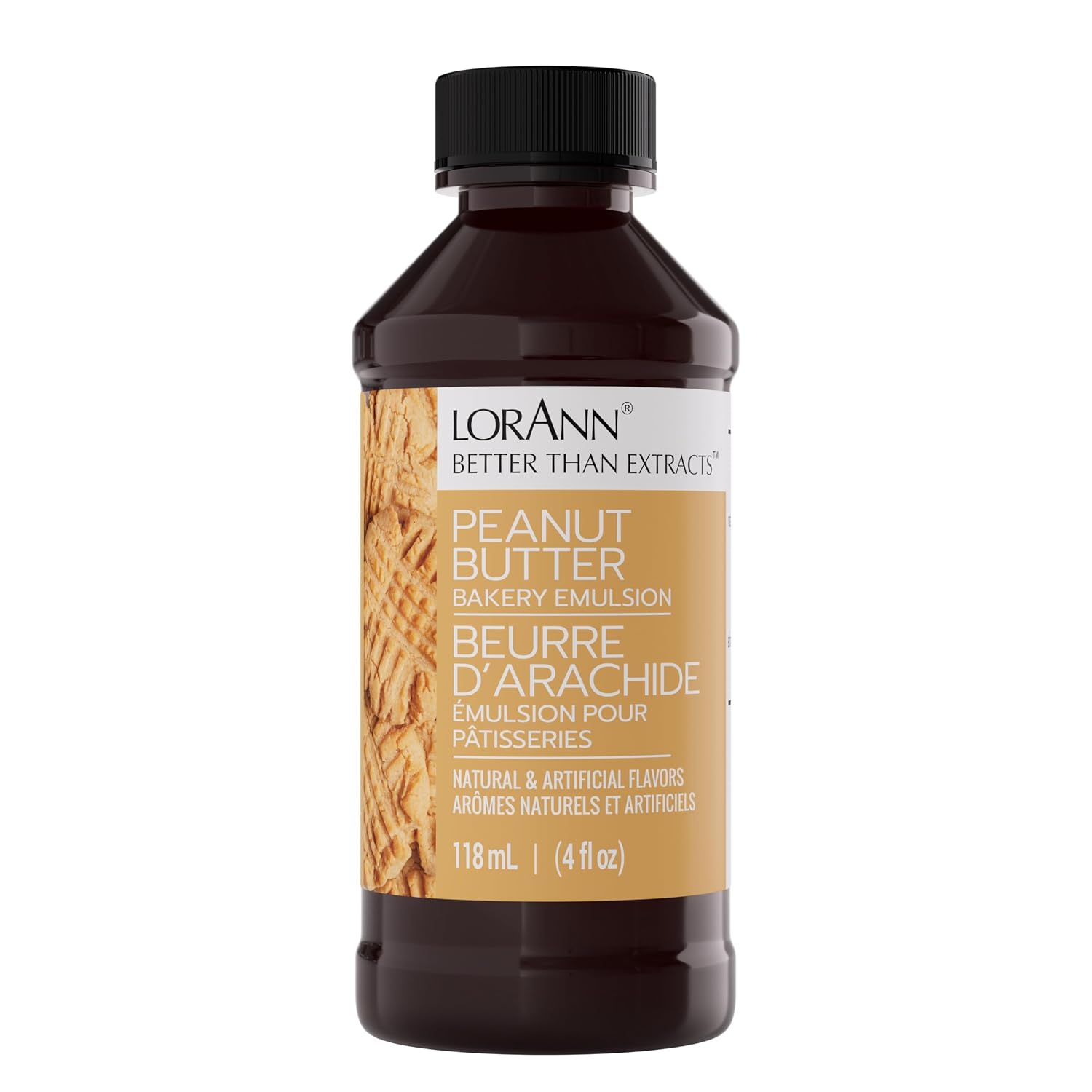 LorAnn Oils Peppermint Bakery Emulsion: True Essence, Ideal for Boosting Fruit Tones in Cakes, Cookies & Desserts, Gluten-Free, Keto-Friendly, Extract Substitute Essential for Your Kitchen, 16 Oz