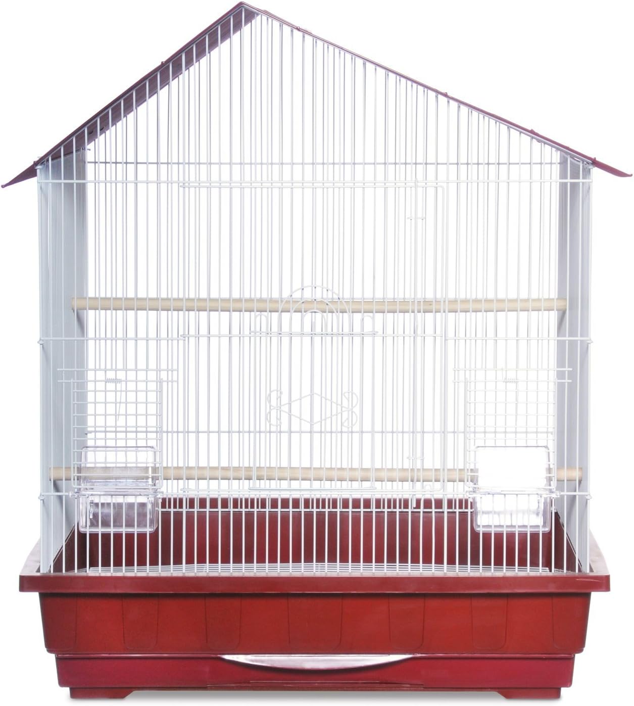 Prevue Pet Products Square Top Parakeet Cage, White