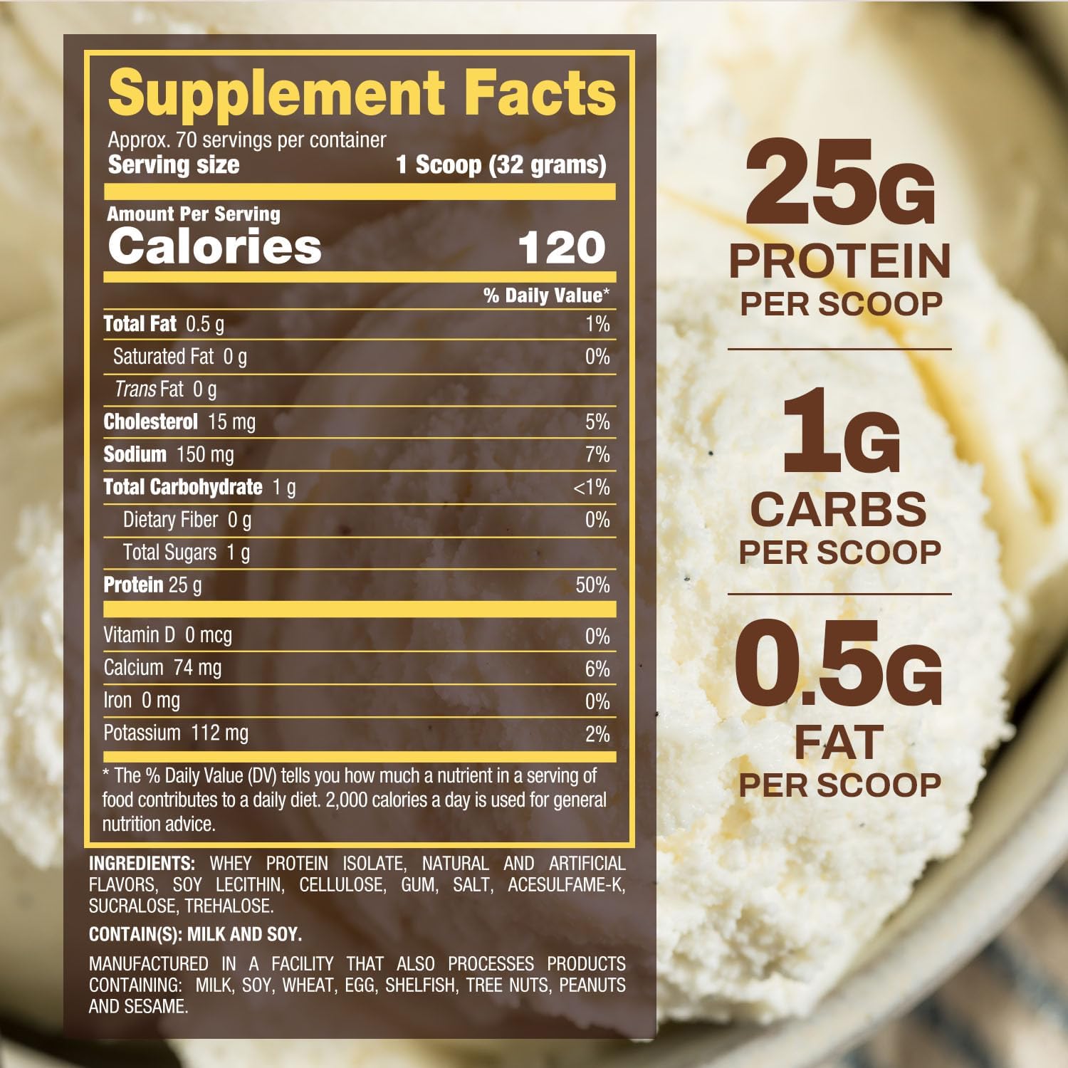 BPI Sports ISO HD Isolate Protein Powder – 100% Whey Isolate, Protein Powder for Muscle Gain - Chocolate Brownie, 5.4 Pounds - 69 Servings