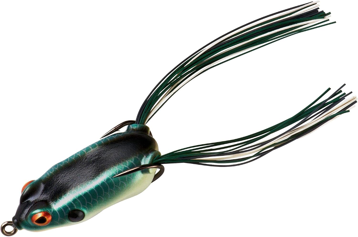 Booyah Pad Crasher Jr Topwater Bass Fishing Hollow Body Frog Lure with Weedless Hooks