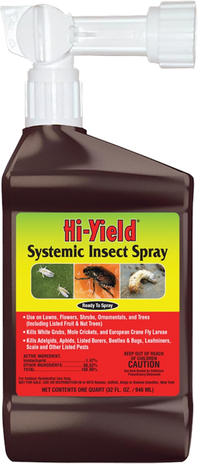 Hi-Yield (30206) Systemic Insect Spray RTS, 32 oz | Imidacloprid systemic RTS - Controls aphids, whiteflies