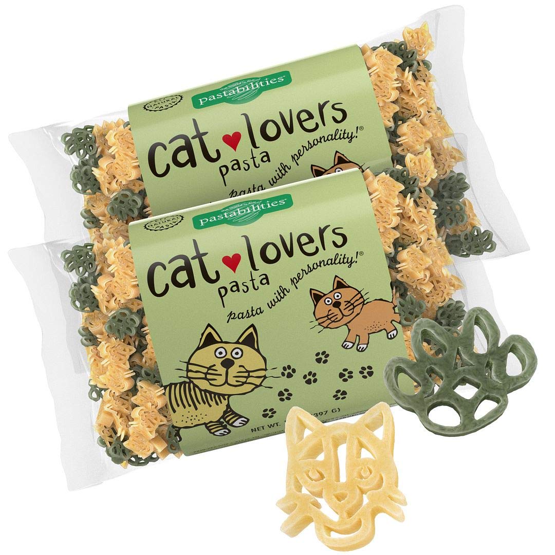 Pastabilities Fun Shaped Pasta for Kids - Black Cat Shaped - Cats and Paws Animal Theme, Non-GMO Natural Wheat Pasta, All-Natural, Kosher Certified, Made in the USA, (4 Pack, 14 Oz)