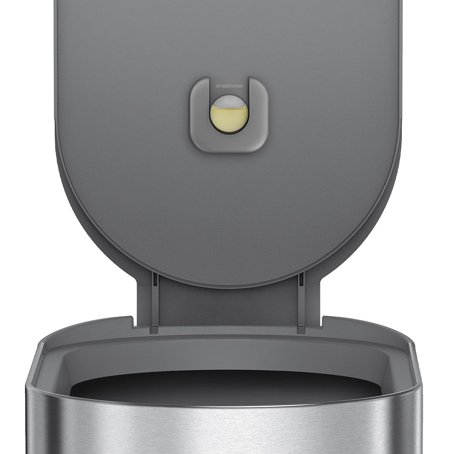 simplehuman 45 Liter / 12 Gallon Slim Hands-Free Kitchen Step Trash Can, Brushed Stainless Steel